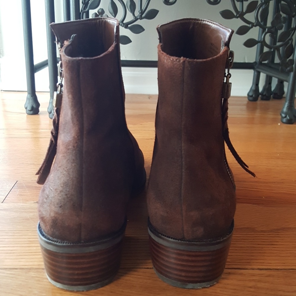 Elliott Lucca Rosaria Suede Dark Brown Bootie - Picture 4 of 8